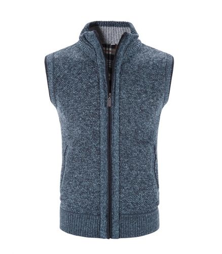 Men's sweater sleeveless cardigan